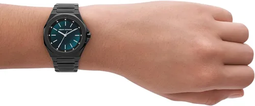 Miniatura 4 de AX Armani Exchange Reloj para mujer, reloj octogonal de tres manecillas para mujer con correa de acero inoxidable o silicona