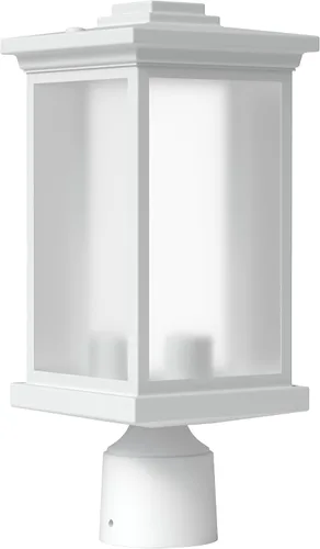 Miniatura 16 de KASTLITE Lámpara de poste para exteriores, se adapta a postes de lámpara de 3 pulgadas, luz de poste de linterna impermeable antioxidante, base E26