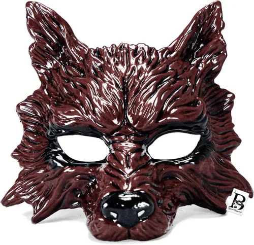 Miniatura 10 de Máscara de lobo de animales para mascarada, máscara de lobos, máscara de Halloween, cosplay, máscara de fiesta Blanco