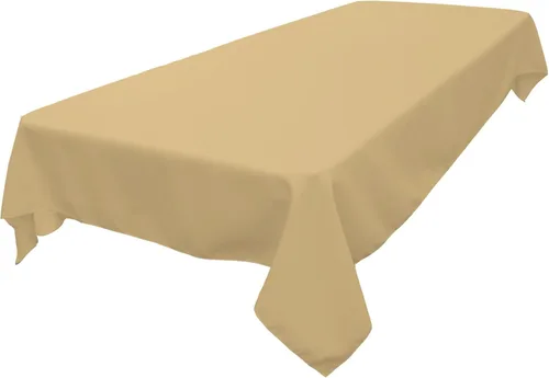 Miniatura 46 de LA Linen Mantel rectangular lavable de popelín de poliéster, resistente a las manchas y a las arrugas, cubierta de mesa 60x84, mantel de tela