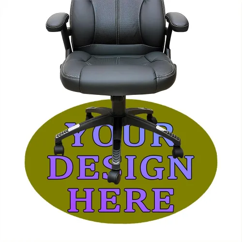 Miniatura 35 de Tapete redondo personalizado para silla de escritorio de oficina, diseño de tu propio logotipo de foto, texto, alfombrillas circulares