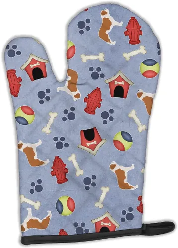 Miniatura 200 de Caroline's Treasures BB4872OVMT - Guante de horno de Navidad Affenpinscher resistente al calor, grueso para sartenes calientes y horno, manopla