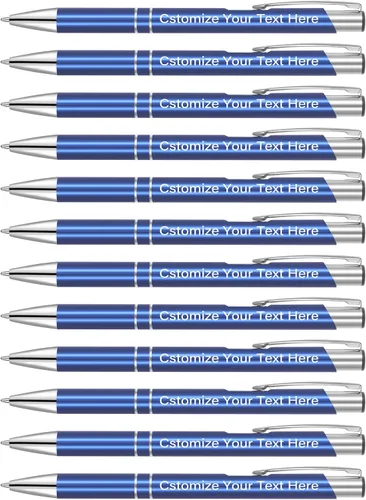 Miniatura 13 de Kingluu Hasta 500 bolígrafos personalizados, bolígrafos personalizados de tinta negra con tu nombre, logotipo, mensaje, texto, para oficina, Negro