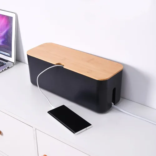Miniatura 5 de Juego de Cajas de Gestión de Cables Changsuo, Cajas Organizadoras de Cables para Extensión de Cables, Tira de Alimentación, Protector Contra