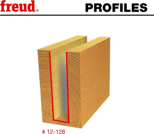 Miniatura 35 de Broca recta de doble acanaladura Freud, 15/64 x 3/4 de pulgada, con vástago de 1/2 pulgada, 12-096