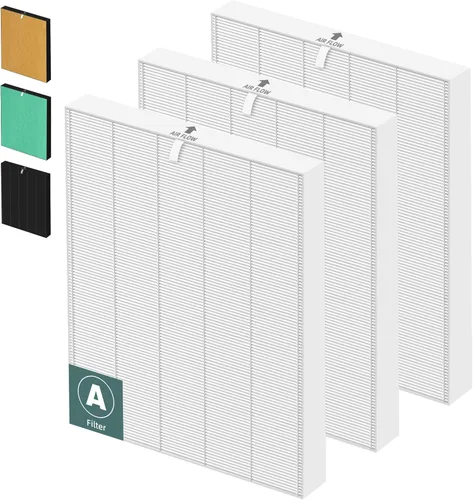 Miniatura 14 de 115115 Filtro de Repuesto HEPA A para Purificador de Aire Winix Plasmawave C535 5300 5300-2 6300 6300-2 P300 AM90 C909 9800, 2 x Filtros HEPA Blanco