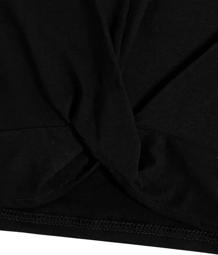 Miniatura 6 de OYOANGLE Conjunto de 2 piezas de verano para niña con parte delantera torcida y pantalones cortos con cinturón floral