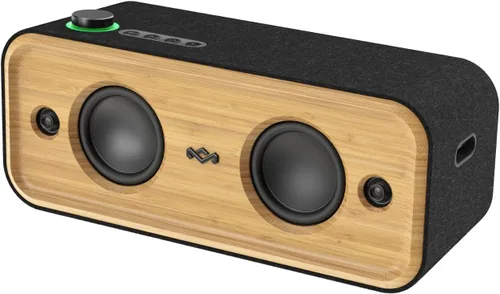 House of Marley Get Together 2 XL: Altavoz portátil para fiestas con conectividad Bluetooth inalámbrica, 20 horas de tiempo de reproducción en