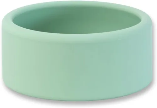 Miniatura 7 de APLAINR Solid Bowl - Tazón de silicona para bebés, niños pequeños y niños, 9 onzas líquidas, antideslizante, base pesada, profundo, apto para Crema