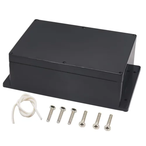 Miniatura 11 de Zulkit Caja de conexiones de plástico ABS a prueba de polvo, impermeable, IP65, cajas eléctricas universales, carcasa para proyectos con oreja fija