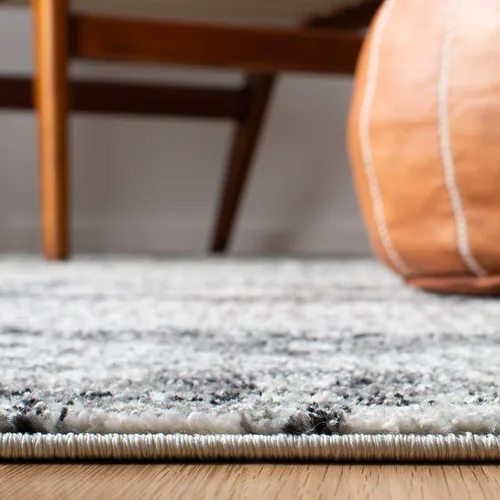 Miniatura 4 de SAFAVIEH Madison Collection - Alfombra decorativa de 2 pies 3 pulgadas x 4 pies, color carbón y gris, diseño bohemio chic, no desprende pelusa