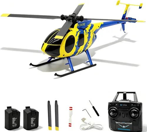 Miniatura 10 de RC ERA C184 MD500 Helicóptero RC, 2.4G 6-Giroscopio 4CH Helicóptero estabilizado, avión de control remoto con sensor de flujo óptico para adultos