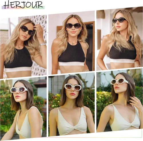 Miniatura 2 de Allarallvr Gafas de sol retro ovaladas de moda para mujeres y hombres gafas de sol de moda AR82158