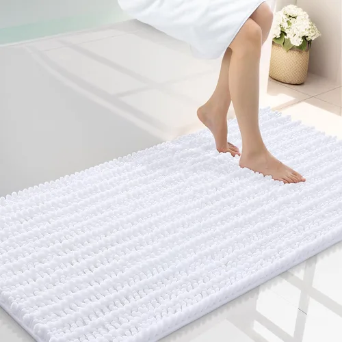 Miniatura 357 de Smiry Alfombras de Baño 24x16 pulgadas, Alfombras de Baño de Chenilla Extra Suaves y Absorbentes, Respaldo de Goma Antideslizante, Lavable a Máquina