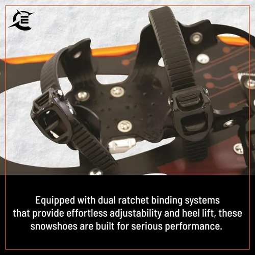 Miniatura 3 de Cascade Mountain Tech Lightweight Aluminum Frame Snowshoe Set
