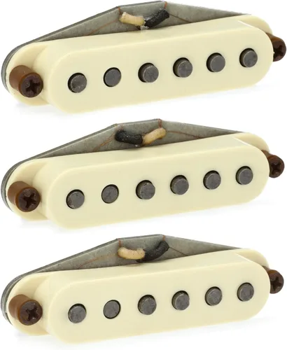 Miniatura 10 de Seymour Duncan Antiquity II Surfer Strat - Medio - Viento inverso, polaridad inversa - Crema - Pastilla para guitarra eléctrica Cubierta blanca
