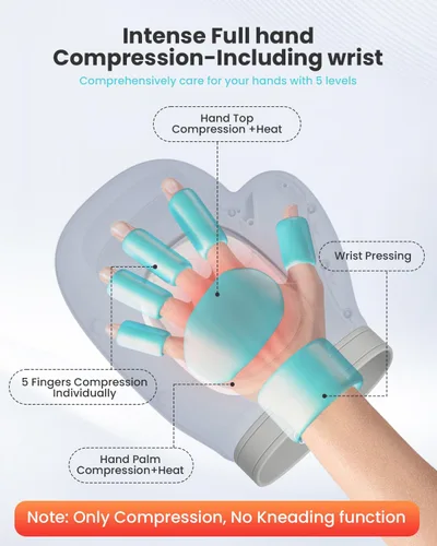 Miniatura 5 de COMFIER OMFIER - Regalos para el Día de la Madre para mujeres, mamá, masajeador eléctrico de manos más grande actualizado con calor y compresión