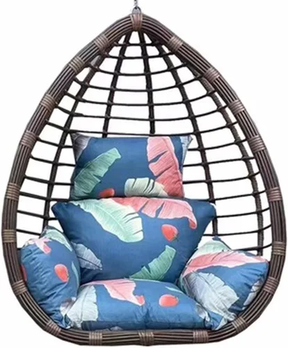 Miniatura 16 de ZTGL Cojines para silla de huevo, cojín para silla de huevo, cojín grueso para interiores y exteriores, para patio, jardín, rojo vino