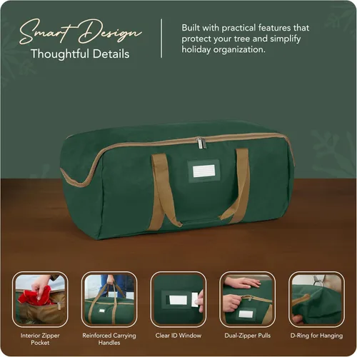 Miniatura 4 de Covermates Keepsakes - Bolsa de almacenamiento para guirnaldas, poliéster duradero, asas reforzadas, para guirnaldas de hasta 25 pies dependiendo