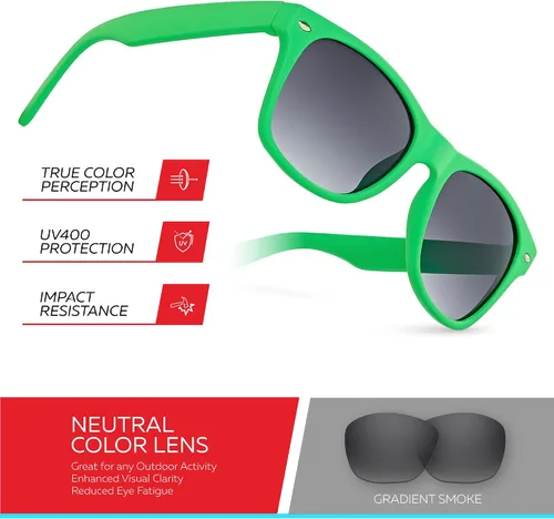 Miniatura 119 de Retro Rewind Lentes de sol para niños y niñas de 3 a 12 años, inastillables, UV400, lentes de sol para niños pequeños