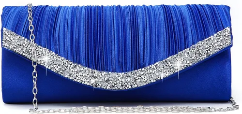 Miniatura 14 de Dasein Bolsos de mano para mujer, bolsos de noche formales con diamantes de imitación para boda, fiesta, baile de graduación, bolso elegante Verde