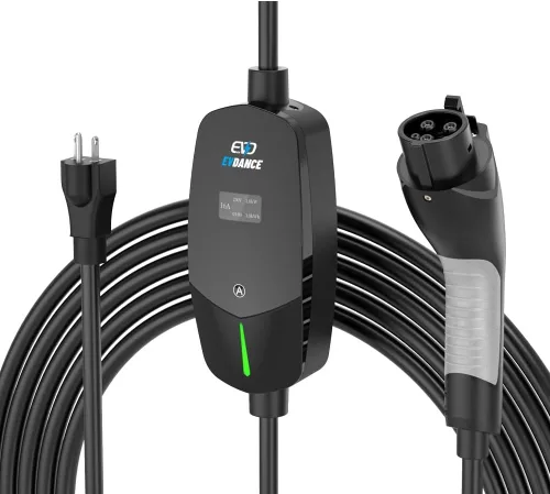 Miniatura 12 de EVDANCE Cargador EV Nivel 1 y 2, Cargador Portátil para Vehículo Eléctrico con Cable de 25 Pies, Estación de Carga EV para el Hogar para Autos Blanco