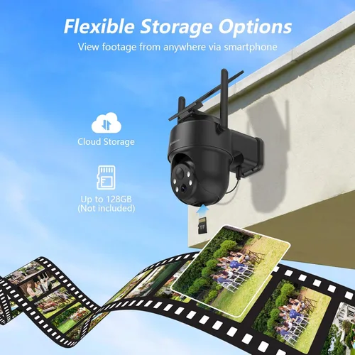 Miniatura 7 de GALAYOU Cámaras 2K para seguridad en el hogar, cámara inalámbrica WiFi de 2.4G para exteriores, funciona con energía solar/batería