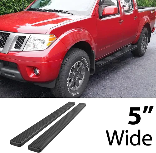 Miniatura 2 de iBoard Barras laterales para Nissan Frontier Crew Pickup de 4 puertas, Negro