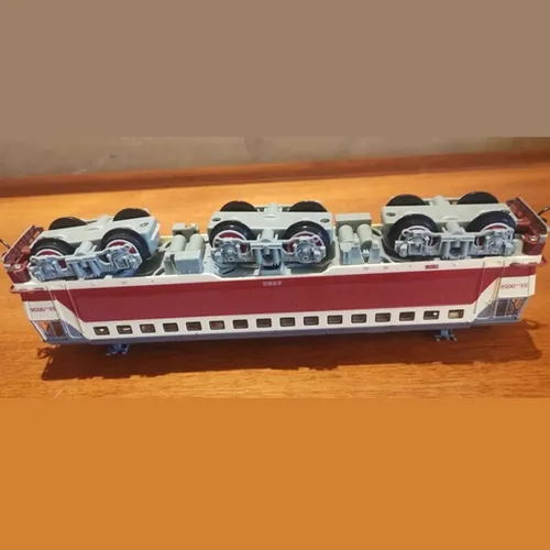 Miniatura 4 de Juego de tren eléctrico, locomotora de vapor eléctrica de aleación SS7C con vagones de pasajeros y pista larga, modelo realista con luces, sonidos