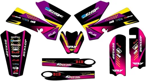 Miniatura 9 de Kit de base gráfica SX 105 Surge Black Senge 2006-2012 compatible con KTM