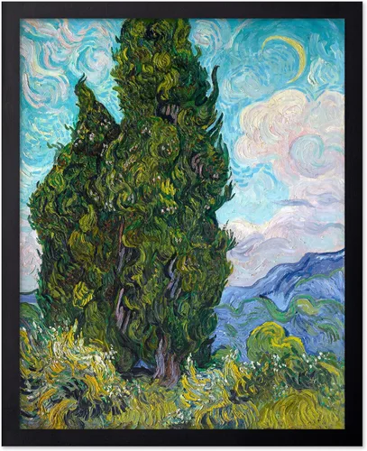 Miniatura 90 de Poster Master Póster clásico de Van Gogh, impresión impresionista vintage, regalo para artista, pintor, autorretrato, sombrero de paja, dibujo
