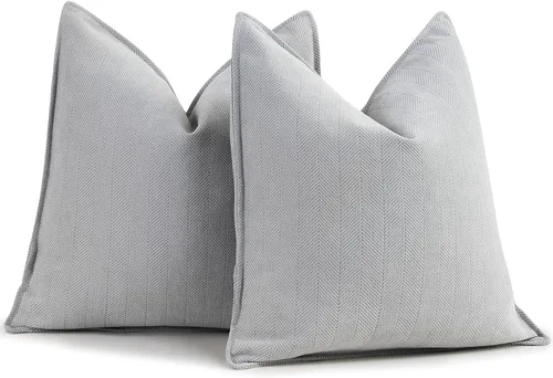 Miniatura 40 de ZWJD Fundas de Almohada para Lanzar de Color Rust 18x18 Juego de 2 Fundas de Almohada de Chenilla con Diseño Elegante Fundas de Almohada Decorativas