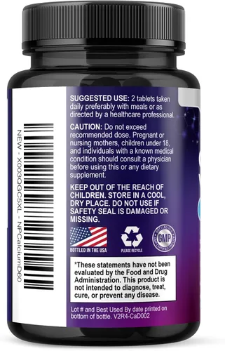 Miniatura 8 de Calcio 1200 mg por porción con vitamina D3 – Suplemento de salud ósea, vitamina D y suplementos de calcio para mujeres y hombres – hueso, dientes