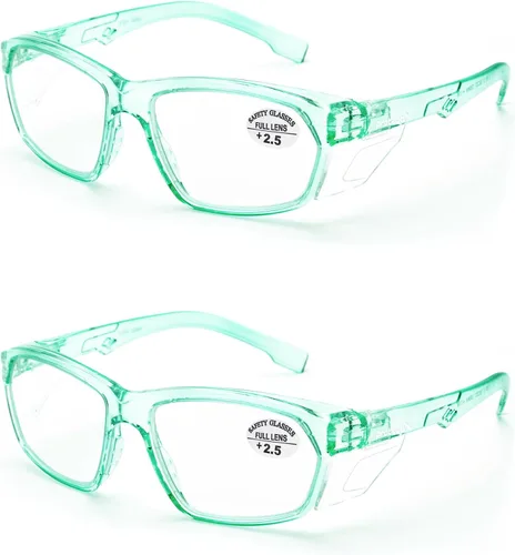 Miniatura 15 de ProtectX Elegantes gafas de seguridad antivaho y resistentes a los arañazos, gafas de protección UV, lentes de bloqueo de luz azul para hombres
