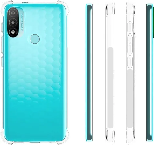Miniatura 2 de USTIYA Funda para Motorola E20/E30/E40 Clear TPU Cuatro Esquinas Moto E20 Funda Protectora Transparente Suave Funda