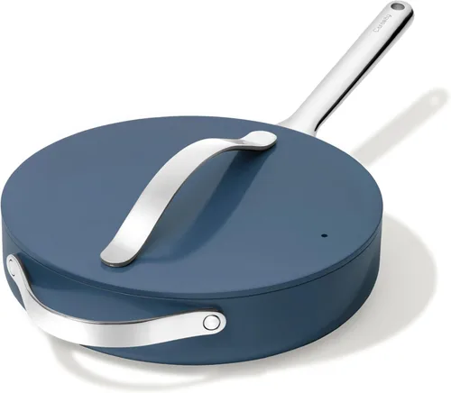 Miniatura 21 de Caraway Sartén Salteadora Antiadherente de Cerámica con Tapa (4.5 cuartos, 11.8 pulgadas) - No Tóxico, Sin PTFE ni PFOA - Apto para Horno y Caléndula