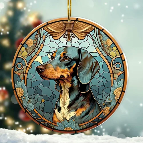 Miniatura 24 de Regalos de Malamute de Alaska - Adorno Navideño de Perro de Alaska 2025 Regalos de Perro de Alaska para Mujeres, Adorno de Malamute de Alaska