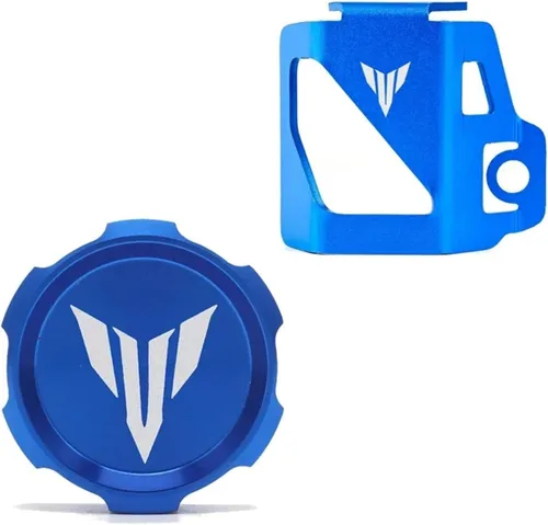 Miniatura 5 de LeosHi Compatible with MT07 MT09 MT03 MT10 MT25 MT 07 09 10 FZ07 FZ09 Motorcycle Rear Tank Cover Guard Protection Brake Fluid Reservoir Cap