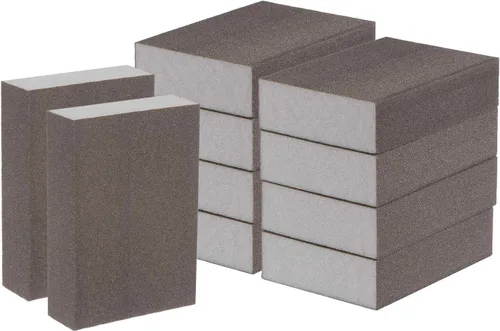 Miniatura 15 de HARFINGTON Bloques de esponja de lijado de grano medio, bloque de lijado de espuma de grano 180-240 para pulir la cocina, paneles de yeso de madera