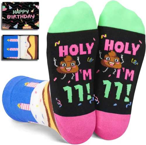 HAPPYPOP Birthday Gifts Socks - 11-19 Year Old Birthday Socks, Bday Gifts for Teen Woman Man