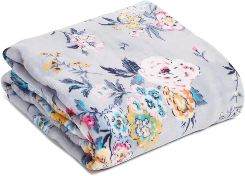 Miniatura 62 de Vera Bradley Manta de felpa de forro polar Botánico Paisley Rosa