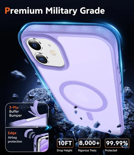 Miniatura 1576 de FNTCASE Funda para iPhone 13 Pro-Max: Fundas magnéticas transparentes compatibles con Magsafe Slim anti amarillamiento protección contra caídas