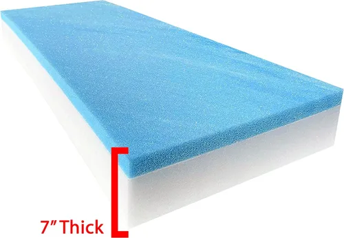 Miniatura 65 de FoamTouch Colchón litera de 7 pulgadas de alto x 28 pulgadas de ancho x 72 pulgadas de largo (solo espuma), carbón, sin funda