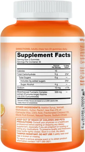 Miniatura 8 de Qunol Zero Sugar Turmeric Gummies