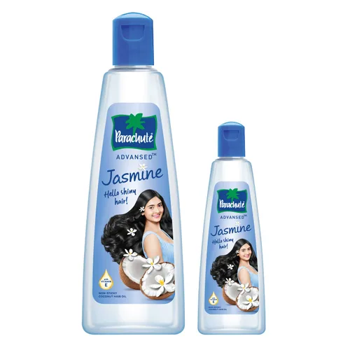 Miniatura 11 de Aceite de cabello enriquecido con coco y jazmín de Parachute Advansed con vitamina E Para la nutrición del cuero cabelludo Cabello más fuerte