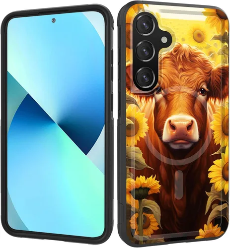 Miniatura 123 de Funda magnética para Galaxy A16 5G, [compatible con MagSafe] [protección contra caídas de grado militar] Funda resistente a prueba de golpes