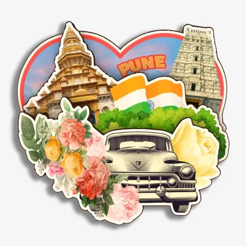 Miniatura 22 de Jaipur India - Imán de nevera de madera 3D de madera hecha a mano para viajes, recuerdos de la ciudad, imán para nevera, decoración del hogar