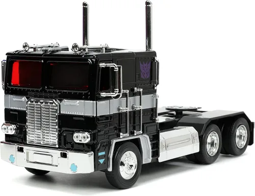 Jada Toys Transformers G1 1:24 Nemesis Prime - Coche fundido a presión, juguetes para niños y adultos, color negro