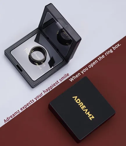 Miniatura 6 de His Queen Her King - Anillos de promesa a juego para parejas, anillos de boda con corona láser y circonita cúbica de acero inoxidable, anillos