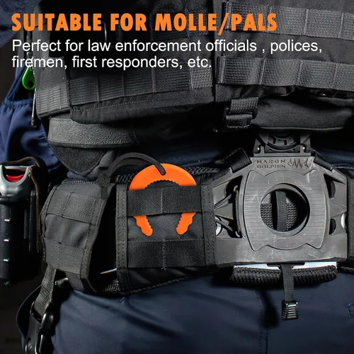 Miniatura 6 de Crosize Paquete de 8 topes de puerta para primeros auxilios, atasco de puerta para policía, servicios médicos de emergencia, tapones de puerta